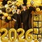 2026 Graduation Decorations - 86 PCS Graduation Party Decor Supplies Set Includes LED Light Strings Balloon Block Boxes with Letters Foil Curtains Backdrop 2026 Balloon Garland Kit- Black Gold